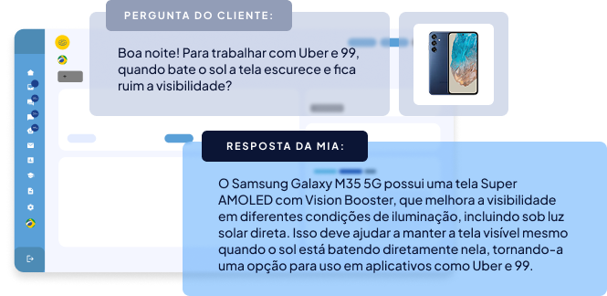 Conversa do chat da Mia