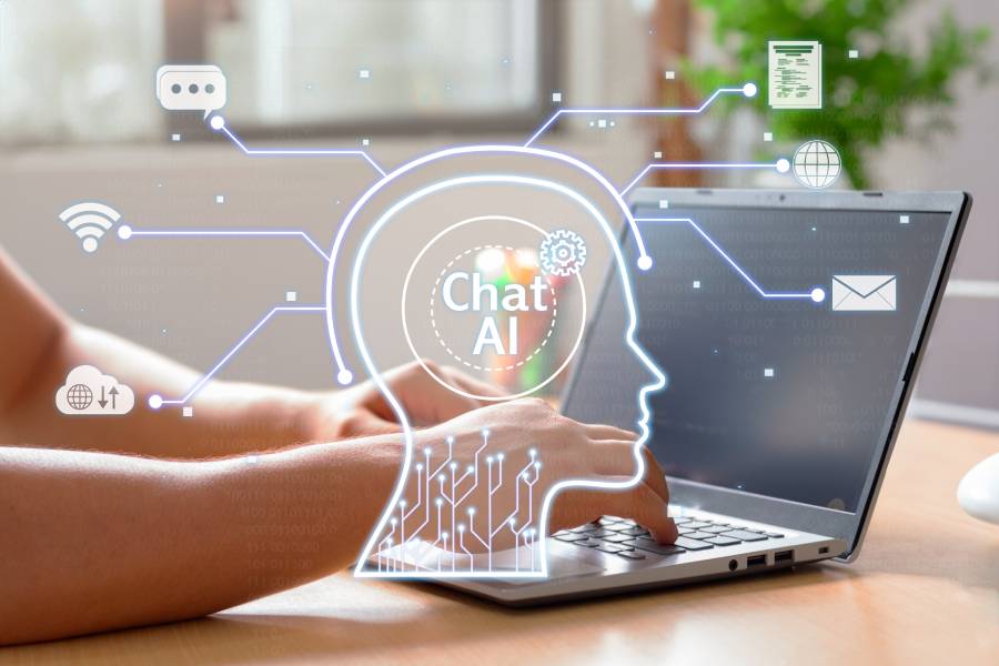 Chat automatizado com IA para atendimento no WhatsApp em operação de suporte e interação com clientes.